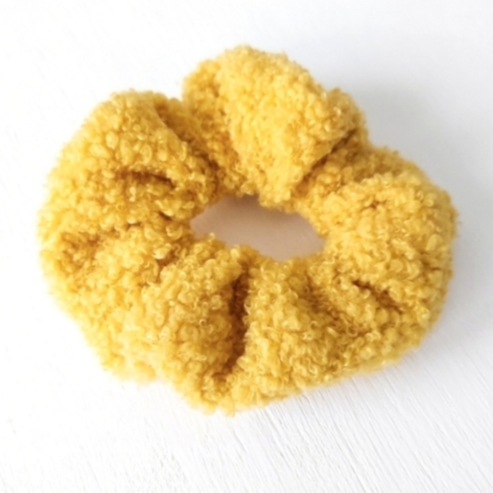 Large Sherpa Scrunchie - Mustard